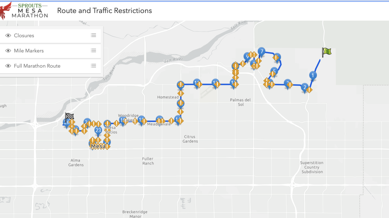 Mesa offering rerouting assistance ahead of Saturday's 2020 Sprouts